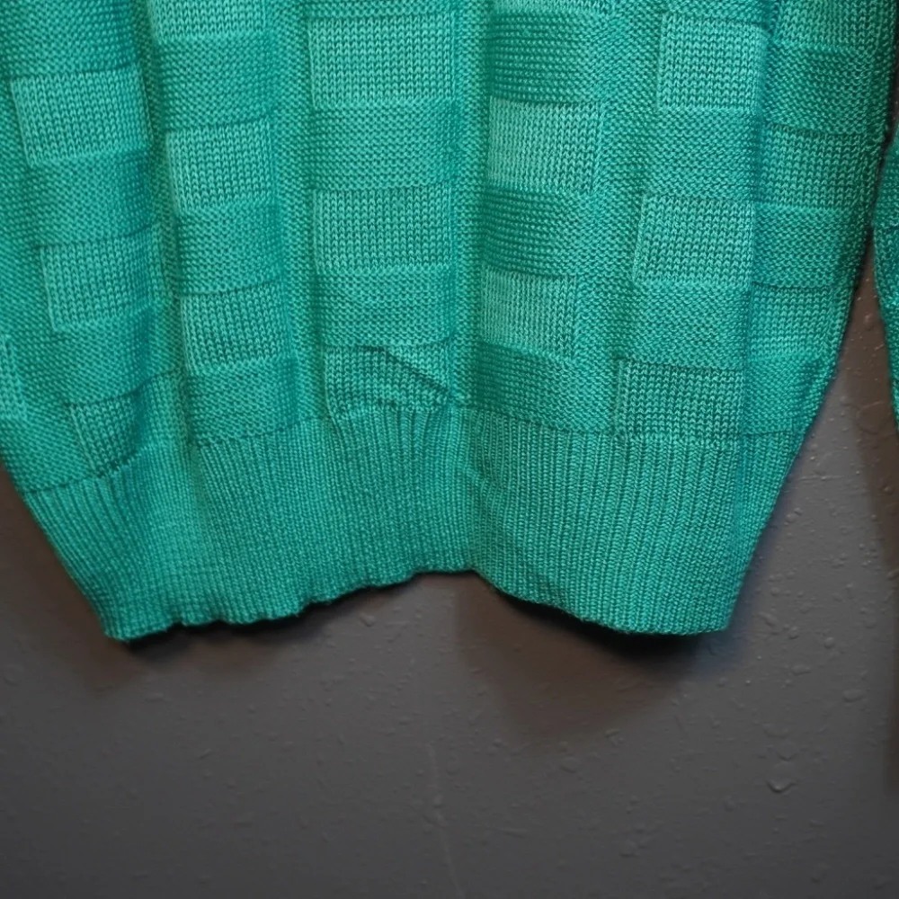 Lacoste Mens Light Green Chemise Crew Neck Vintage Long Sleeve Sweater Size XL - Picture 7 of 9